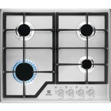 Electrolux KGS6426SX stříbrná / Plynová varná deska / 4 plotny (KGS6426SX)