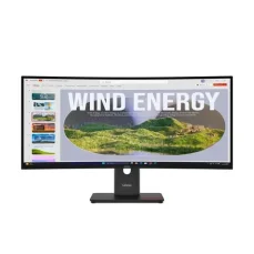 34" Lenovo ThinkVision T34WD-40 MC60 / VA / prohnutý / 3440 x 1440 / 21:9 / 6 ms / 3000:1 / 300cd-m2 / HDMI / DP (64AEZAT1EU)