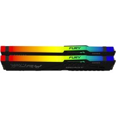 Kingston FURY Beast Black RGB DDR5 64GB 6000MT/s CL30 DIMM (2x32GB) EXPO/XMP