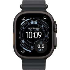 Apple Watch Ultra 3 (2025) 49mm Černý titan s černým oceánským řemínkem