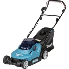 Makita DLM382CM2 / Aku kosačka na trávu / 2x18V / až 560 m2 / záber 38 cm / kôš 40 l / 2x Aku 4.0 Ah (DLM382CM2)