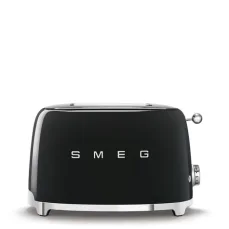 SMEG 50's Retro Style černá / Topinkovač / 950 W / 2 sloty / 2 topinky / 6 stupňů opečení (TSF01BLEU)