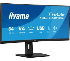 34" IIYAMA Prolite XCB3494WQSU-B1 černá / VA / 3440x1440 / 21:9 / 0.4ms / 3000:1 / 350cd / HDMI+DP / repro (XCB3494WQSU-B1)