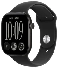 Apple Watch Series 12 GPS+Cellular 42mm Čierne hliníkové telo - Čierny športový remienok S/M / 130-180 mm (MJG04RK/A)