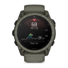 Chytré hodinky Garmin TACTIX 8 AMOLED CERAKORE, Olive Drab  + Topografické mapy Garmin TOPO CZECH Pro