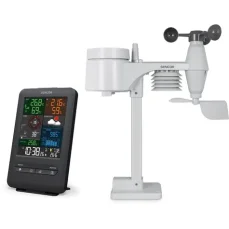 SENCOR SWS 9300 Meteostanice černá / barevný LCD / bezdrátové čidlo 5v1 (8590669296866)