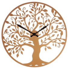 Autronic Hodiny nástěnné - pr. 60 cm, kovové, strom života (HA1737)