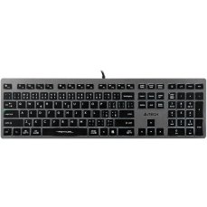 A4Tech FX60, (bílé podsvícení), šedá, CZ/SK