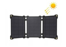 Allpowers Solární Přenosná Nabíječka (rozkládací panel) Allpowers, 21W - černá