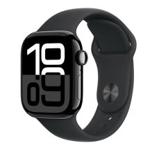 Apple Watch Series 10 GPS 42mm Alu Sport Band S/M Jet Black/Black