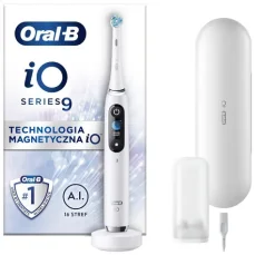 Oral-B iO Series 9 White Alabaster / Elektrická zubná kefka / magnetická iO / 7 režimov / AI / OLED (iO Series 9 White)