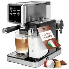 ProfiCook ES-KA 1266 stříbrná / pákový kávovar / 1350W (4006160012668)