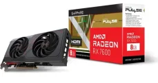 Sapphire PULSE RX 7600 GAMING OC 8G / 2755 MHz / 8GB D6 / 128-bit / 1x HDMI + 3x DP / 185W (8) (11324-01-20G)