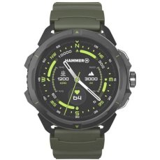 Hammer Watch 2 zeleno-čierna / Chytré hodinky / 1.5" / AMOLED / 466x466 / 5ATM (SMAWAHAM2GR)
