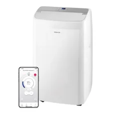 SENCOR SAC MT9078CH bílá / mobilní klimatizace / 9000 BTU / chlazení / odvlhčování / ventilátor / topení / smart WiFi (8590669337866)