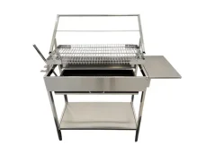 UG Grill Nerezový gril s otočným klietkovým roštom (39172)