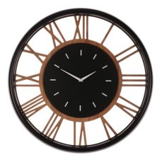 Autronic Hodiny nástěnné - pr. 60 cm, MDF a kov, římské číslice (HW4000)