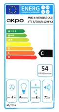 Akpo WK-4 NERO Line 2.0 50 biela / Digestor / LED / 500 mm / 323,9 m3/h / 72 dB