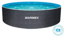 MARIMEX Bazén Orlando 3,66 x 0,91 m RATAN / kruhový / ocelová stěna / bez filtrace / objem 7,7 m3 (10303049)