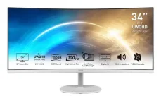34" MSI PRO MP341CQWDE bílá / 3440x1440 / VA / 21:9 / 4ms / 3000:1 / 300cd-m2 /HDMI+DP / VESA (9S6-3PB2CT-038)