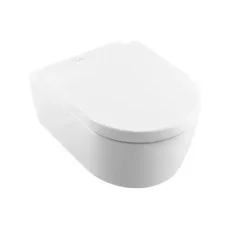 Villeroy  Boch Avento - Závěsné WC se sedátkem SoftClosing, DirectFlush, CeramicPlus, alpská bílá (5656HRR1)