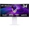 LG UltraGear webOS 34GX90SA-W herní monitor bílý