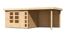 Dřevěný zahradní domek KERKO 5 s přístavkem 280 Lanitplast