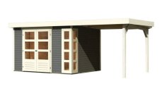 Dřevěný zahradní domek KERKO 5 s přístavkem 240 Lanitplast