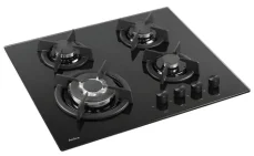 PG6411SR černá / Varná deska / Plynová / Vestavná / 4 hořáky / Wok hořák 3000 W / Elektronické zapalování (1106132)