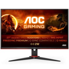 27 AOC 27G2SPAE/BK čierna / IPS / 1920 x 1080 / 1ms / 1000:1 / 250cd-m2 / HDMI + DP / VESA / repro (27G2SPAE/BK)
