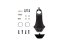 Představec LOOK Combo Aero Stem Carbon -7° Mat Glossy AFM - 110 mm