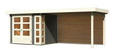Dřevěný zahradní domek KERKO 3 s přístavkem 280 Lanitplast