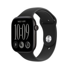 Apple Watch Series 12 GPS + Cellular 46mm Black Aluminium Case with Black Sport Band - M/L