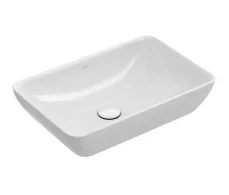 Villeroy  Boch Venticello - Umyvadlo na desku, 55x36 cm, s přepadem, bez otvoru pro baterii, alpská bílá (41135501)