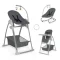 Hauck Jídelní Set Sit N Relax 3v1 (židlička, sedátko na židličku, křesílko), Dark Grey (HK665558)