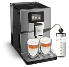 Krups Intuition Preference+ EA875E sivá / Automatický kávovar / 1450 W / 3 l / 15 bar / dotykový displej (EA875E10)