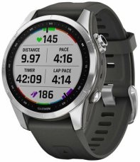 Garmin Fenix 7S strieborno-šedá / Chytré hodinky / GPS / 1.2 "/ mapy / BT / WiFi / 10 ATM (010-02539-01)