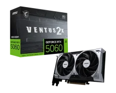 MSI GeForce RTX 5060 8G VENTUS 2X OC / 2535MHz / 8GB GDDR7 / 128-bit / 1x HDMI + 3x DP / 550W (8) (RTX 5060 8G VENTUS 2X OC)