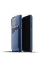 MUJJO Full Leather Wallet iPhone 11 Pro MAX – modrý