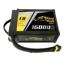Tattu Plus 1.0 Compact version 16000mAh 12S 15C 44.4V Lipo battery pack with AS150U Plug (IN-TAA16KP12S15C)