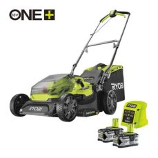 Ryobi RY18LM37A / Aku Kosačka na trávu / 18V / 2x4.0Ah / šírka záberu 37 cm / kôš 45 l (5133004798)