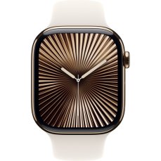 Apple Watch Series 10 Cellular 46mm Zlatý titan s hvězdně bílým sportovním řemínkem M/L (Další)