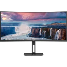 34" AOC CU34V5C/BK čierna / VA / 3440x1440 / 21:9 / 4ms / 3000:1 / 300cd-m2 / HDMI + DP + USB-C / VESA (CU34V5C/BK)