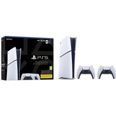PlayStation 5 Slim Digital Edition 825GB + DualSense bílý + PlayStation PULSE Elite