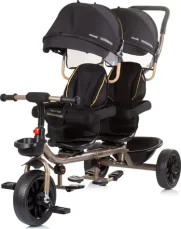 CHIPOLINO Tříkolka pro dvojčata Hip Hop Ebony (TRKHH0231EB)