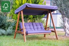 Garden Double Swing Chair Pera 2000 - Anthracite