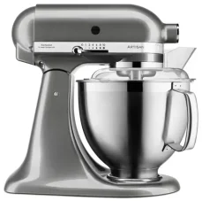 KitchenAid 5KSM185PSEMS strieborná / Kuchynský robot Artisan / 300W / 4,8L / 10 rýchlostí (5KSM185PSEMS)