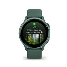 Garmin vívoactive 6, Metallic Jasper Green / Jasper Green Band