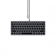 Satechi klávesnica Slim W1 Wired Backlit Keyboard - Space Gray