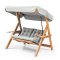 Garden Double Swing Chair Galata Swing S2 - Grey
